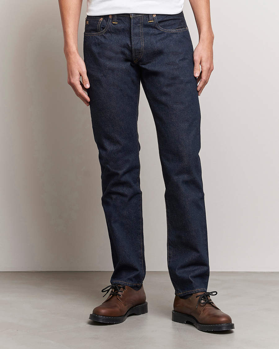 Herr | Blå jeans | RRL | Slim Fit 5-Pocket Denim Once Washed