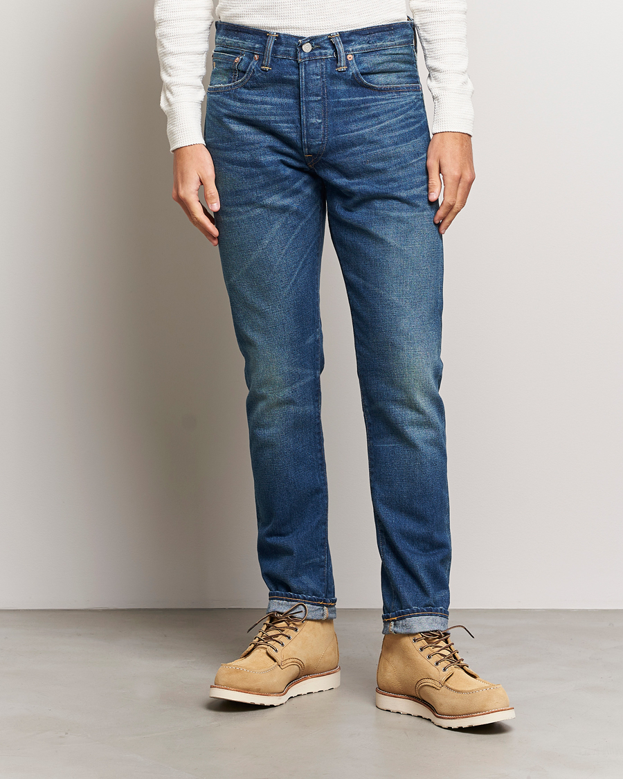 Herr | Blå jeans | RRL | Slim Narrow 5-Pocket Denim Grandfalls Wash