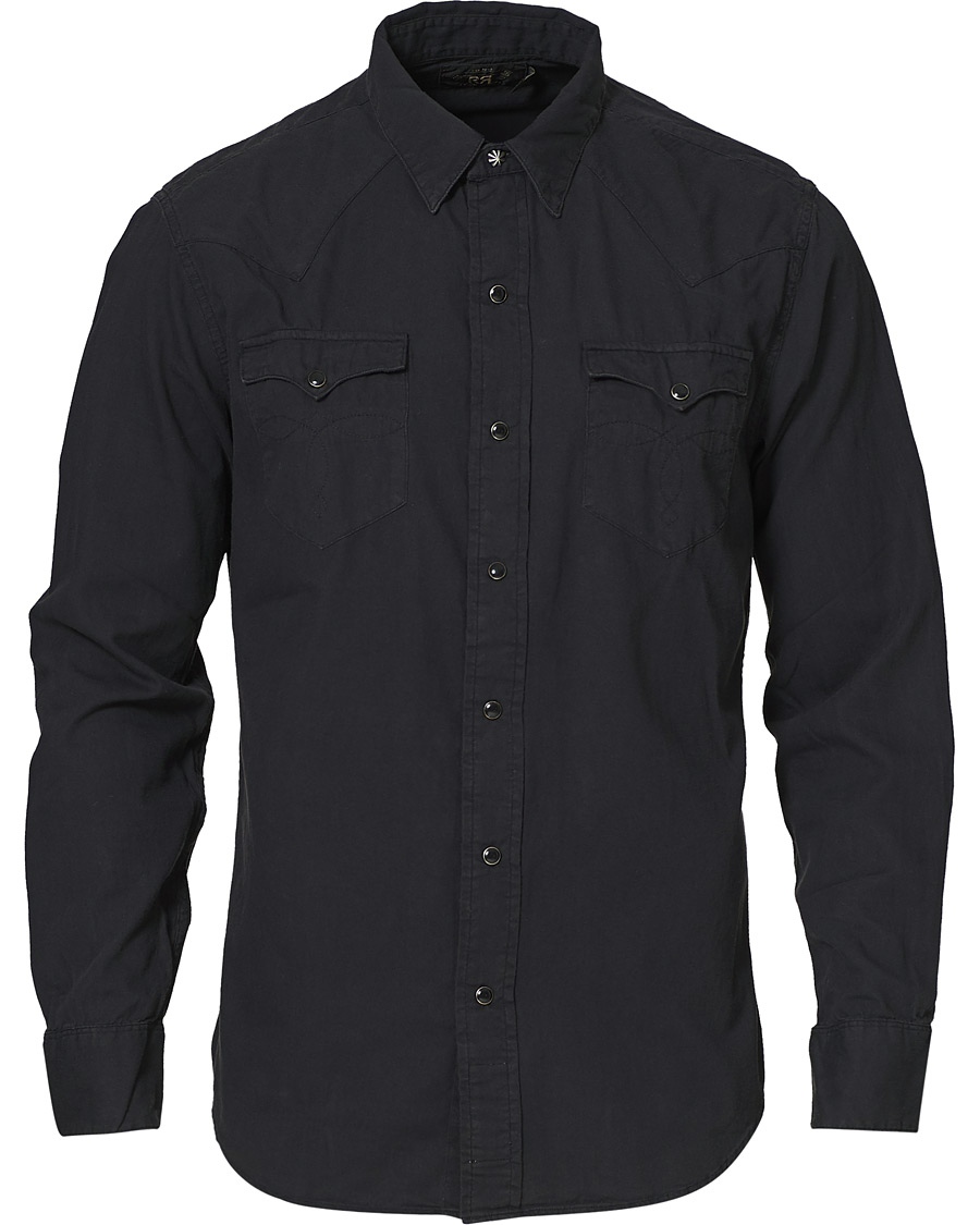 Herr | Skjortor | RRL | Buffalo Western Shirt Polo Black