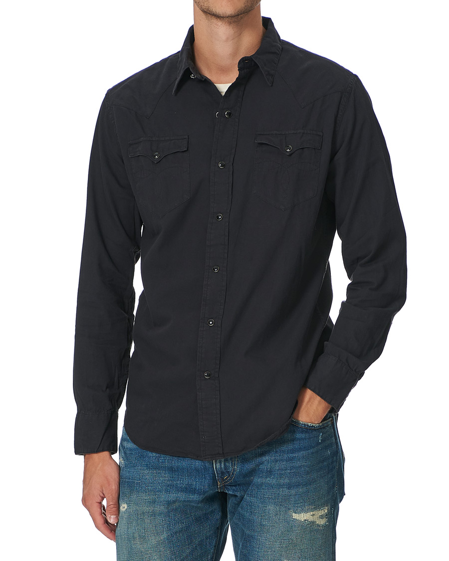 Herr | Skjortor | RRL | Buffalo Western Shirt Polo Black