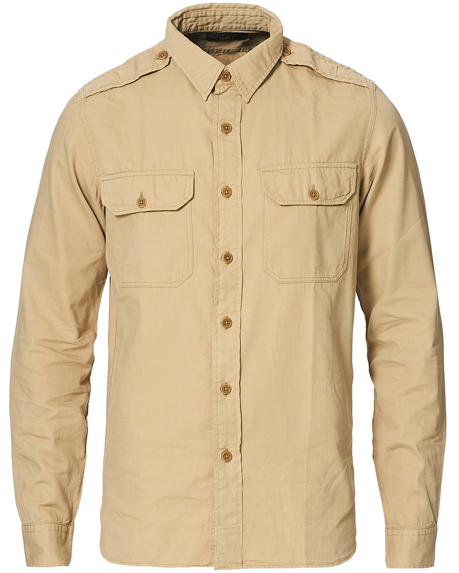 Herr | Skjortor | RRL | New Military Pocket Shirt Classic Khaki