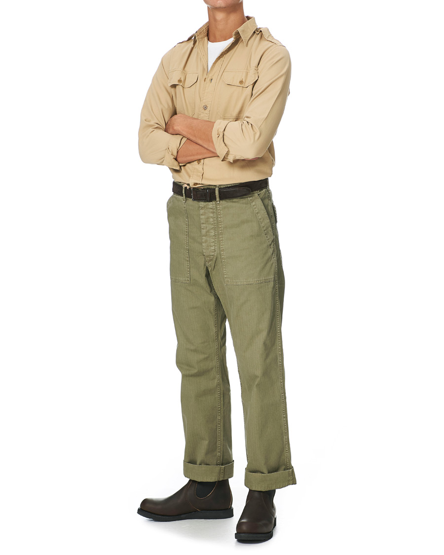 Herr | Skjortor | RRL | New Military Pocket Shirt Classic Khaki