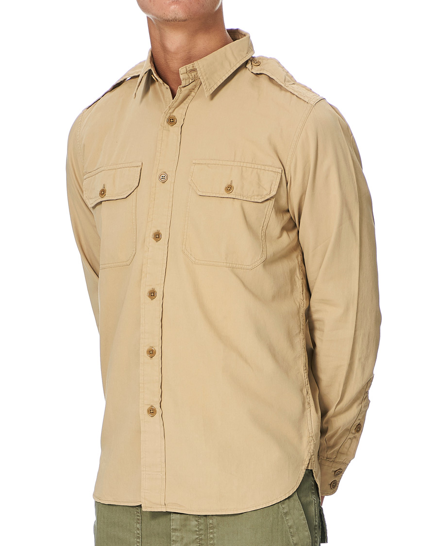 Herr | Skjortor | RRL | New Military Pocket Shirt Classic Khaki