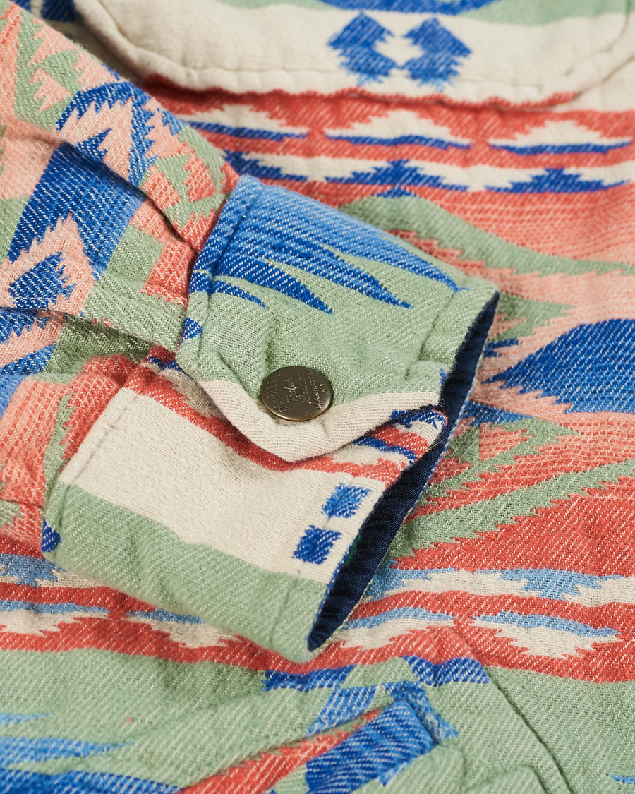 Herr | Skjortor | RRL | Brown Bear Shirt Jacket Sage/Blue