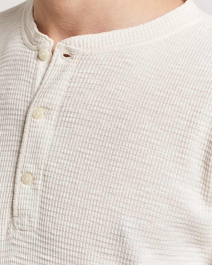 Herr | Tröjor | RRL | Long Sleeve Henley Paper White