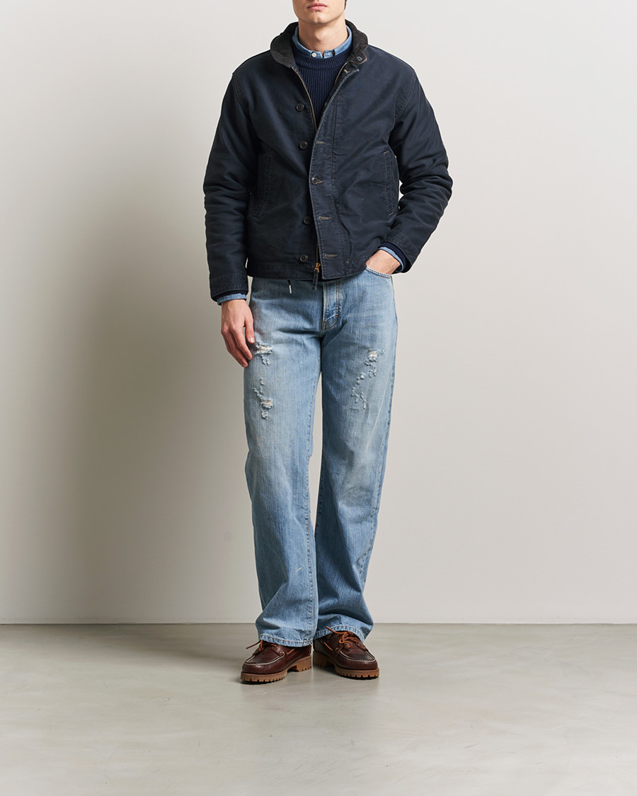 Herr | Jackor | RRL | Bower Deck Jacket Dark Navy