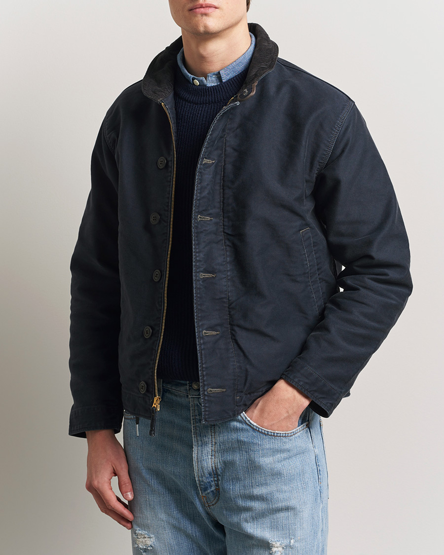 Herr | Jackor | RRL | Bower Deck Jacket Dark Navy