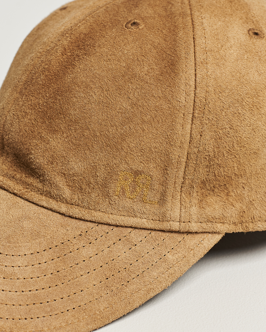 Herr | RRL Rough Out Baseball Cap Brown | RRL | Rough Out Baseball Cap Brown