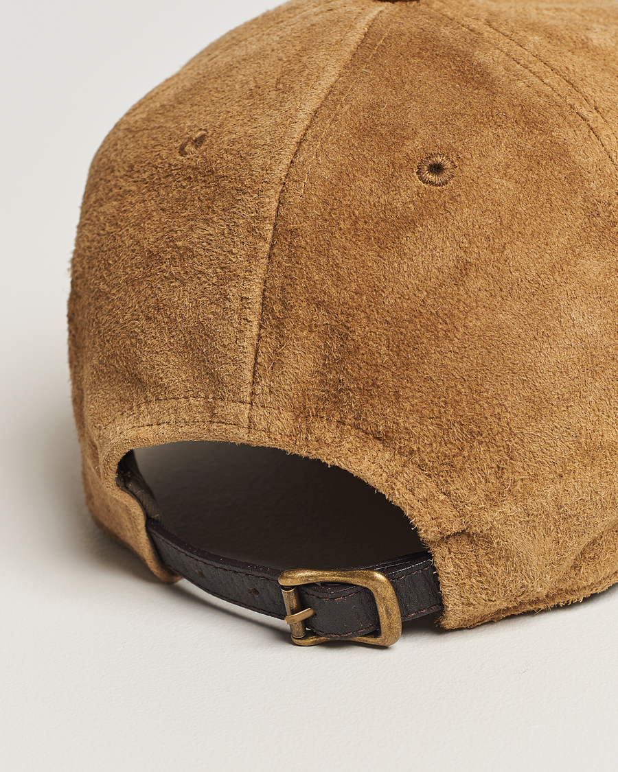 Herr | RRL Rough Out Baseball Cap Brown | RRL | Rough Out Baseball Cap Brown