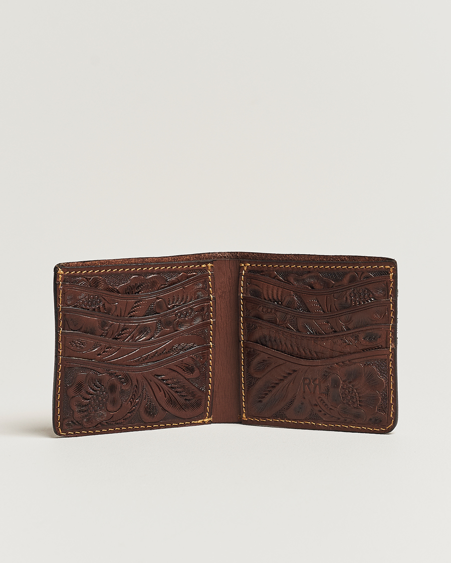 Herr | RRL Embossed Billfold Wallet Dark Brown | RRL | Embossed Billfold Wallet Dark Brown