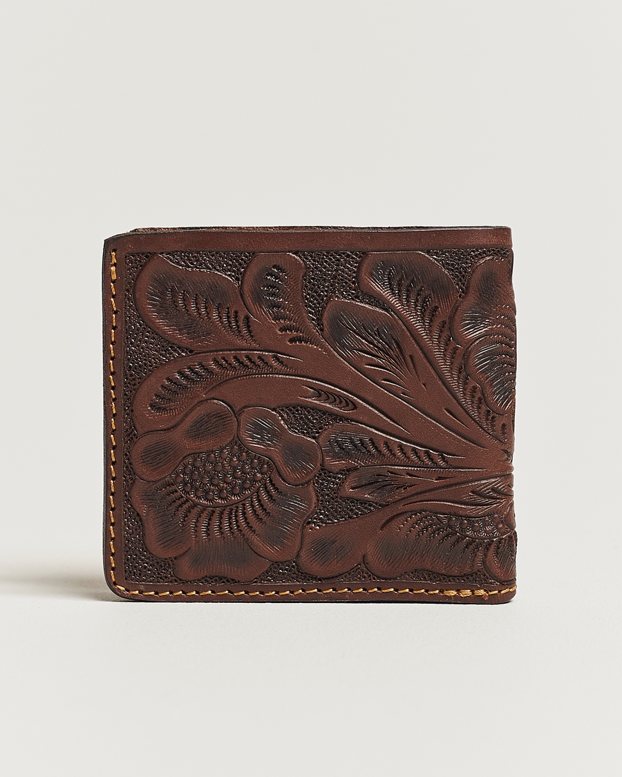 Herr | RRL Embossed Billfold Wallet Dark Brown | RRL | Embossed Billfold Wallet Dark Brown