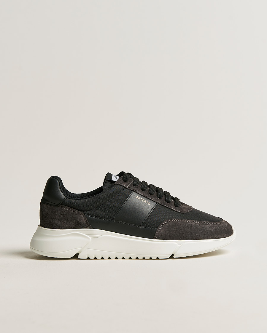 Herr | Sommarskor | Axel Arigato | Genesis Vintage Runner Sneaker Black/Grey Suede
