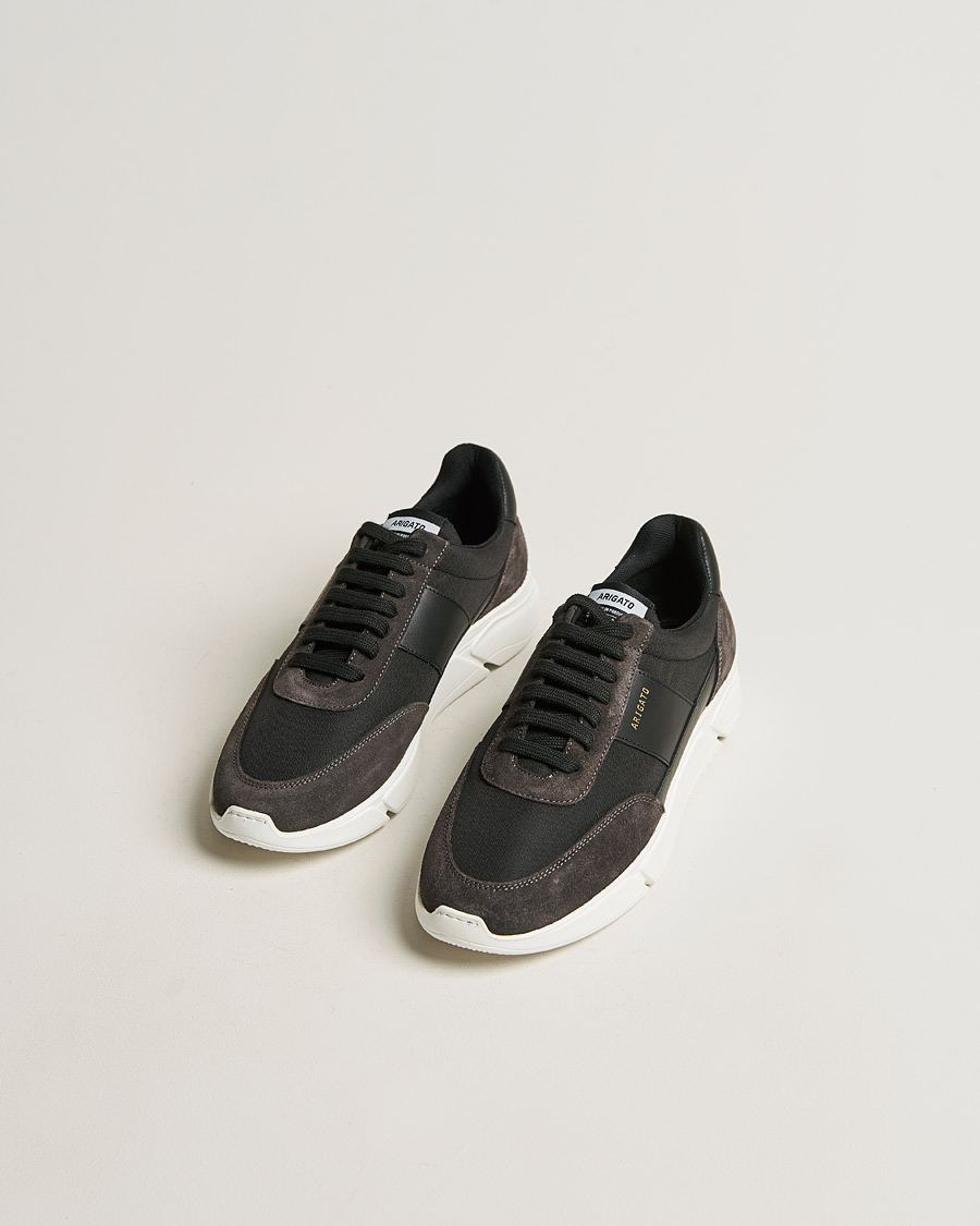 Herr | Contemporary Creators | Axel Arigato | Genesis Vintage Runner Sneaker Black/Grey Suede