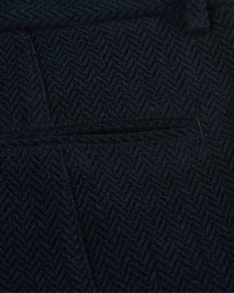Herr | Byxor | Giorgio Armani | Chevron Wool Pants Navy