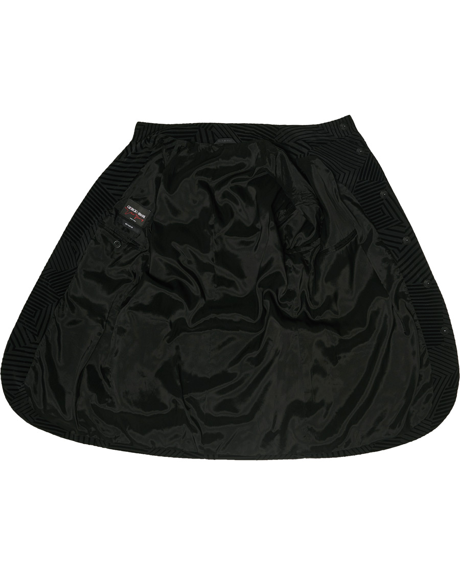 Herr | Kavajer | Giorgio Armani | Geometric Velvet Jacket Black