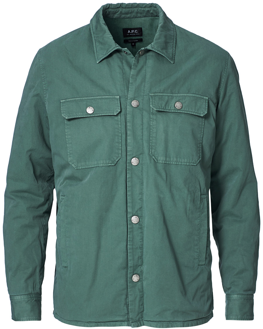 Herr | Jackor | A.P.C. | Chino Cotton Overshirt Military Khaki