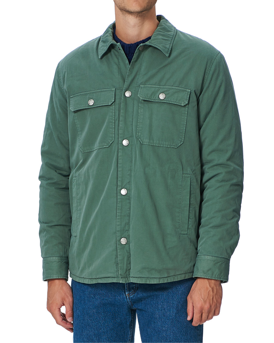 Herr | Jackor | A.P.C. | Chino Cotton Overshirt Military Khaki