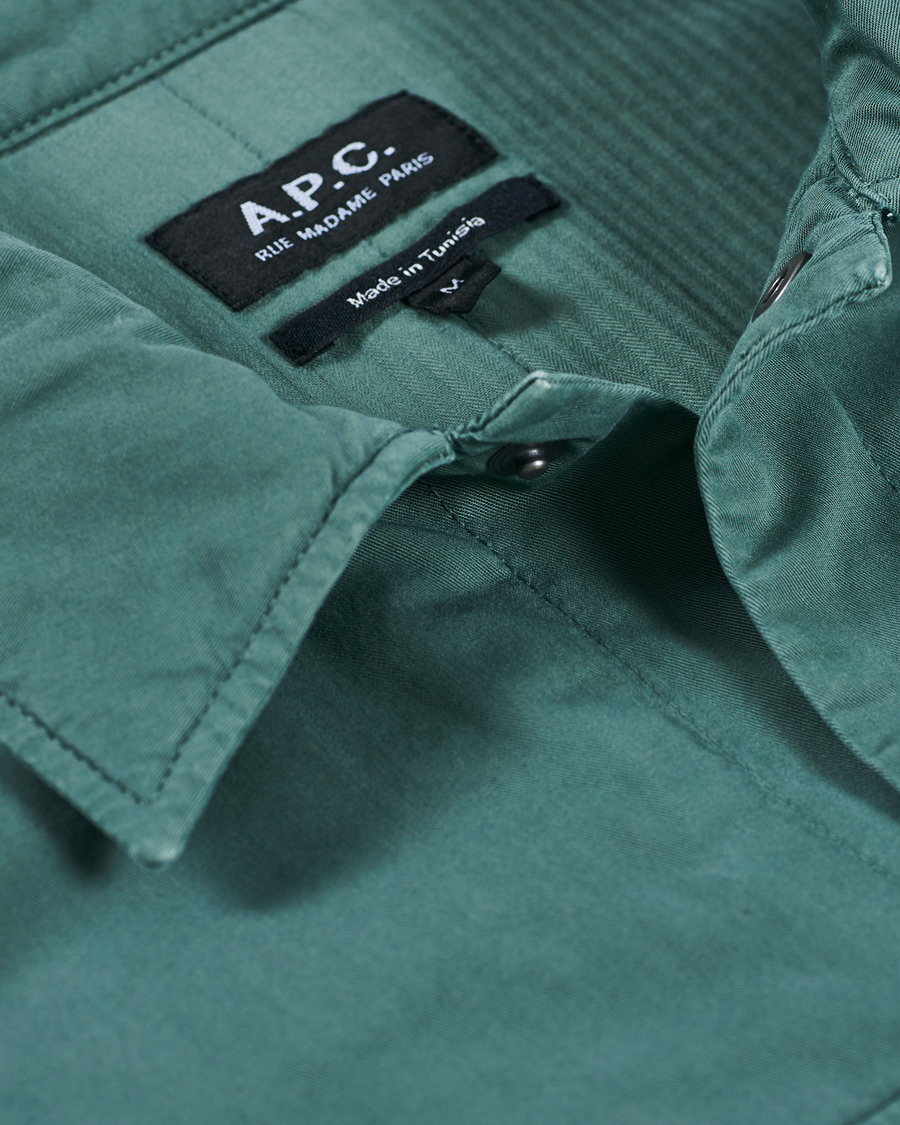 Herr | Jackor | A.P.C. | Chino Cotton Overshirt Military Khaki
