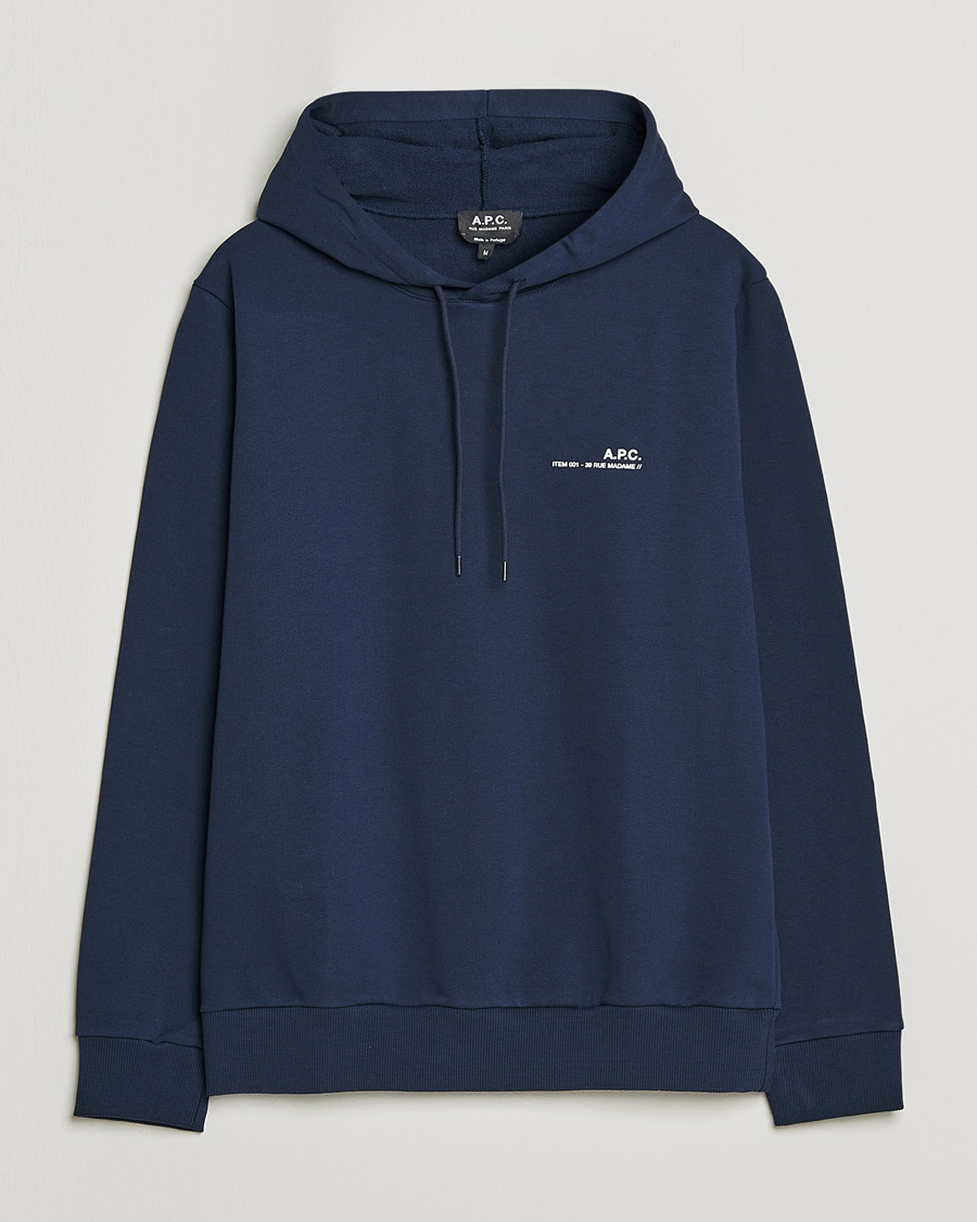 Herr | Tröjor | A.P.C. | Item Hoodie Navy