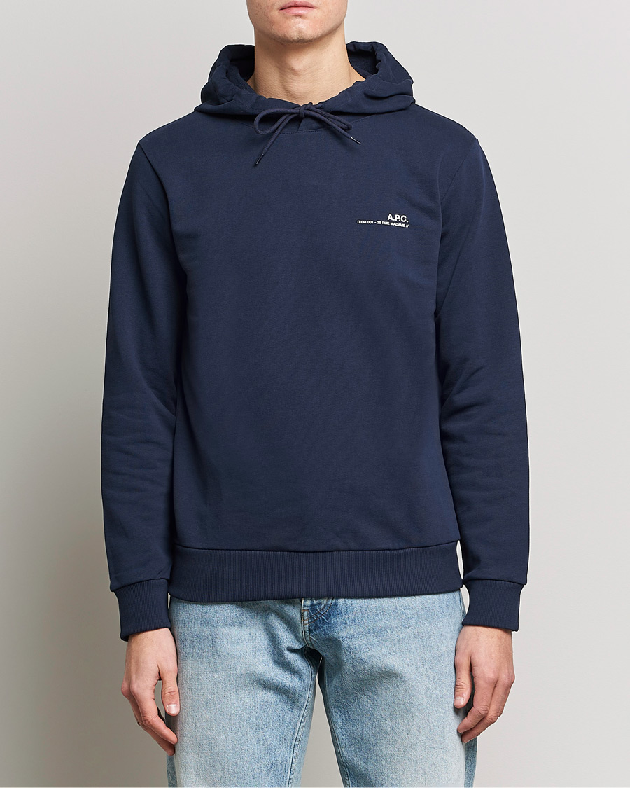 Herr | Tröjor | A.P.C. | Item Hoodie Navy
