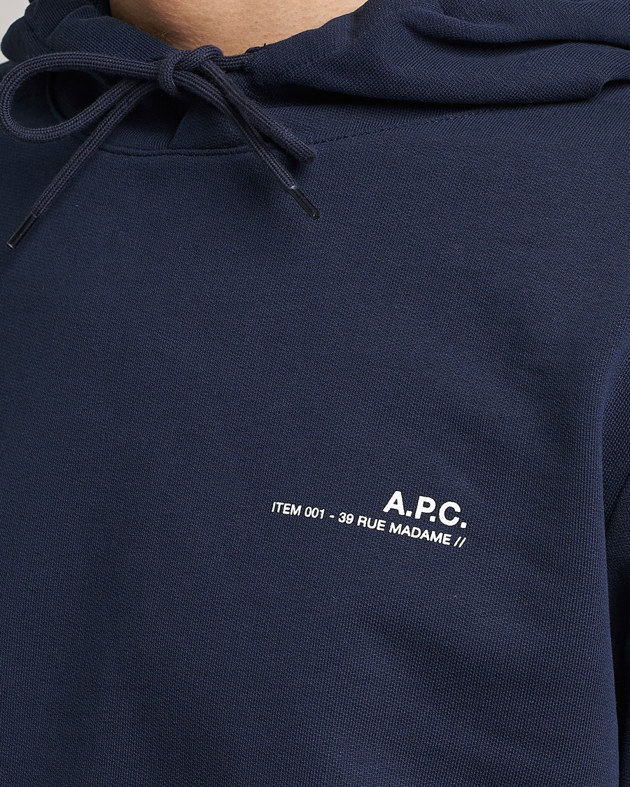 Herr | Tröjor | A.P.C. | Item Hoodie Navy