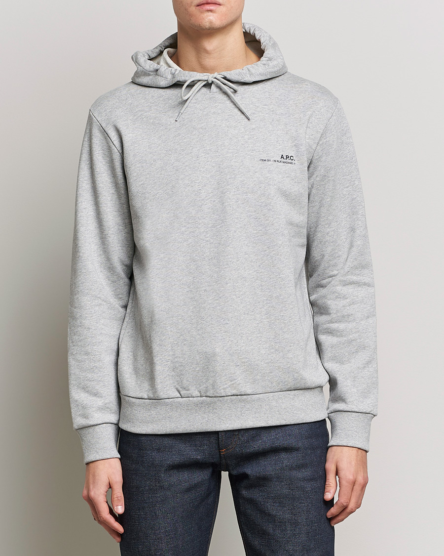 Herr | Tröjor | A.P.C. | Item Hoodie Heather Grey