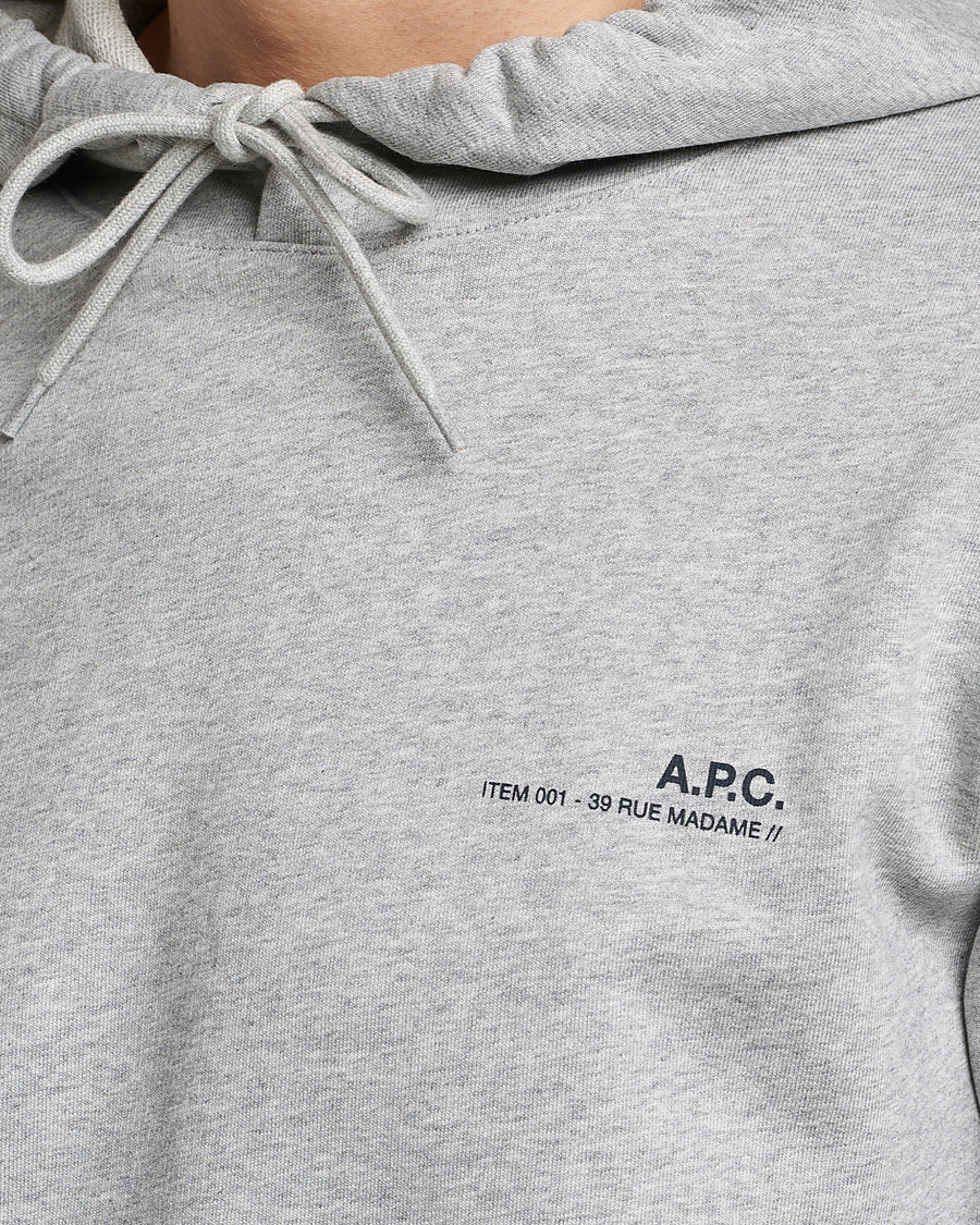 Herr | Tröjor | A.P.C. | Item Hoodie Heather Grey