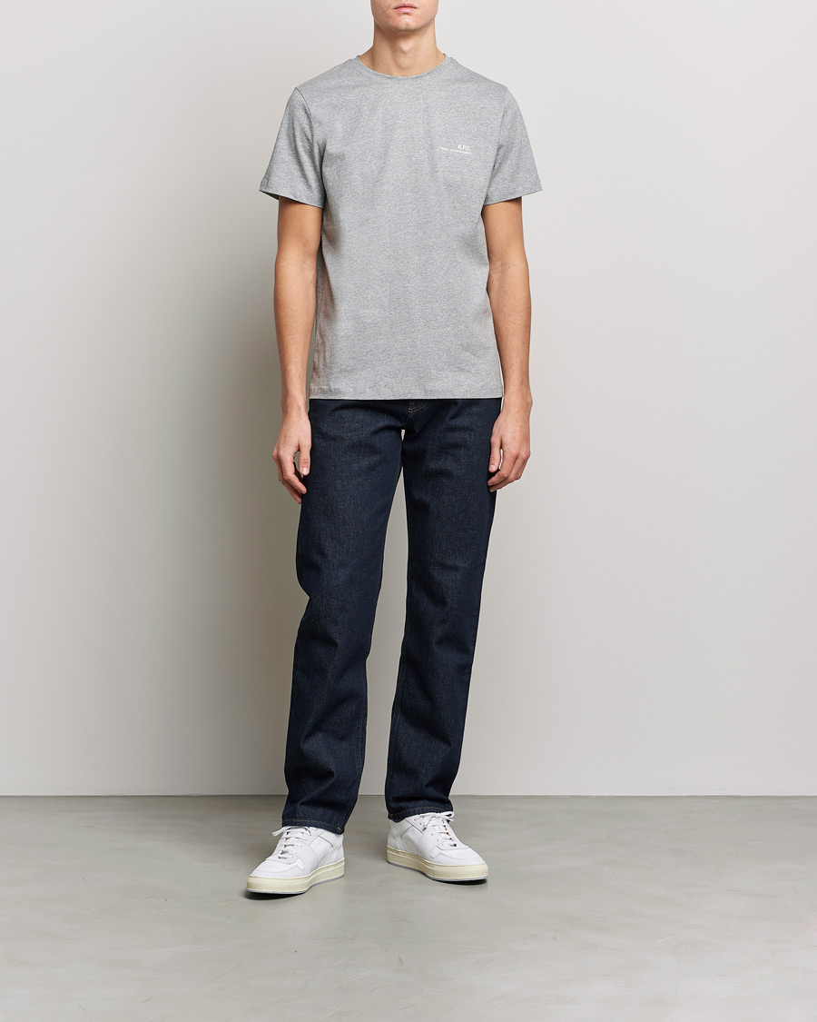 Herr | T-Shirts | A.P.C. | Item Short Sleeve T-Shirt Heather Grey