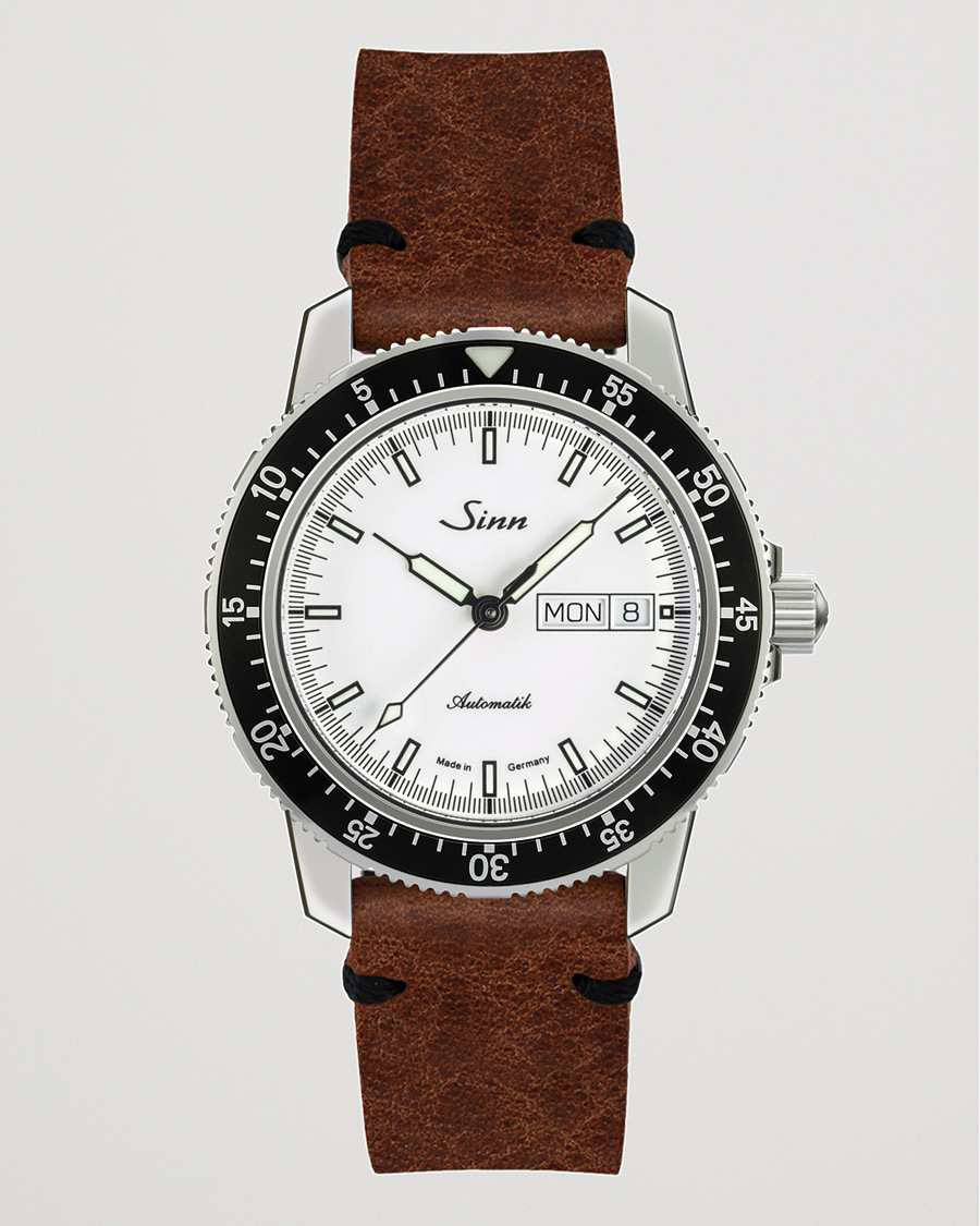 Herr | Sinn 104 I W Pilot Watch 41mm Leather Strap White | Sinn | 104 I W Pilot Watch 41mm Leather Strap White