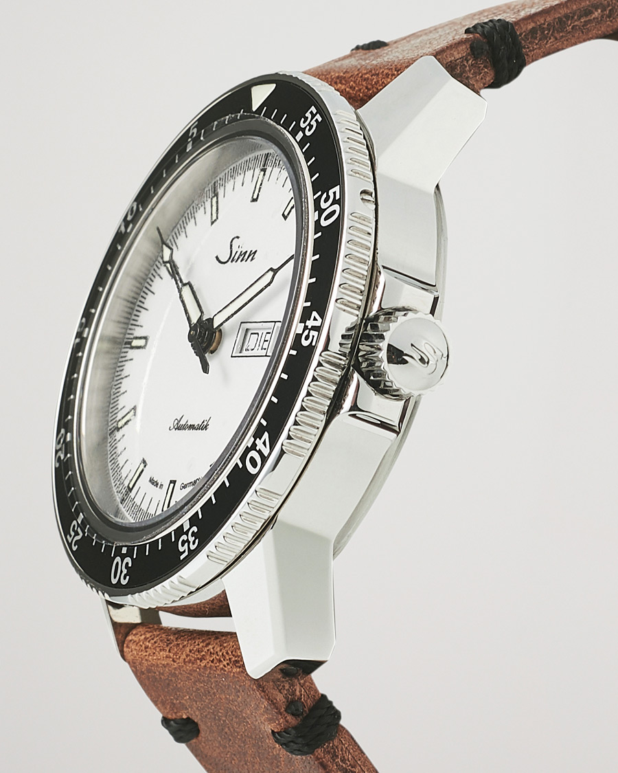 Herr | Sinn 104 I W Pilot Watch 41mm Leather Strap White | Sinn | 104 I W Pilot Watch 41mm Leather Strap White