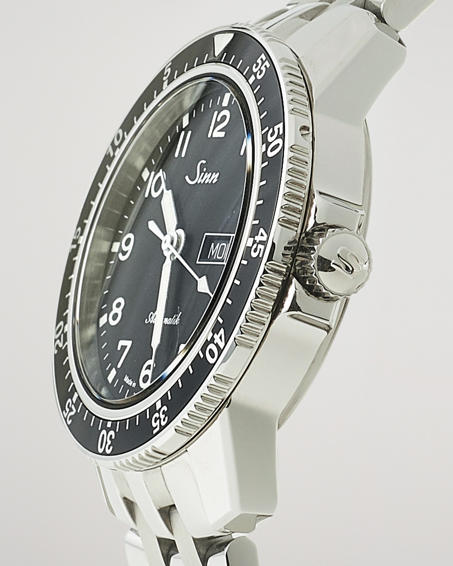 Herr | Sinn 104 A Pilot Watch 41mm Steel Link Black | Sinn | 104 A Pilot Watch 41mm Steel Link Black