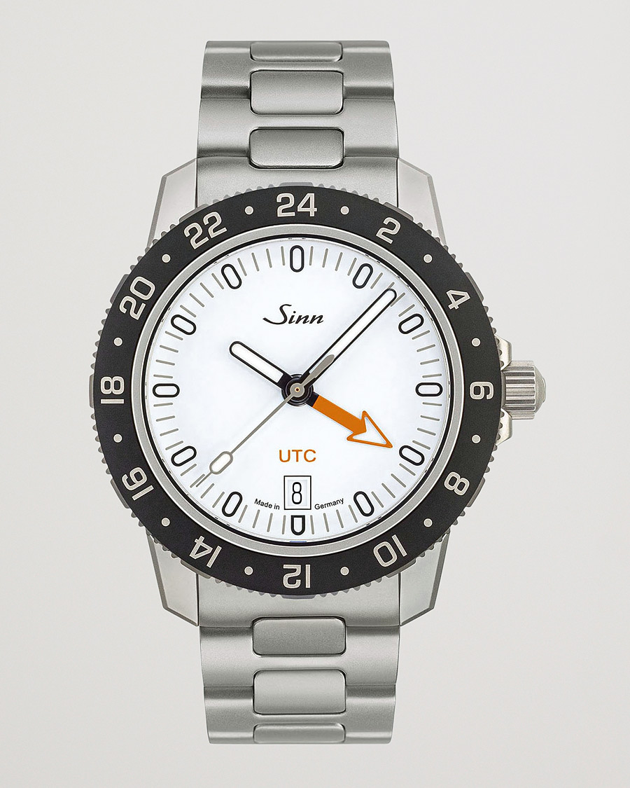 Herr | Sinn 105 UTC Sport Watch 41mm White | Sinn | 105 UTC Sport Watch 41mm White