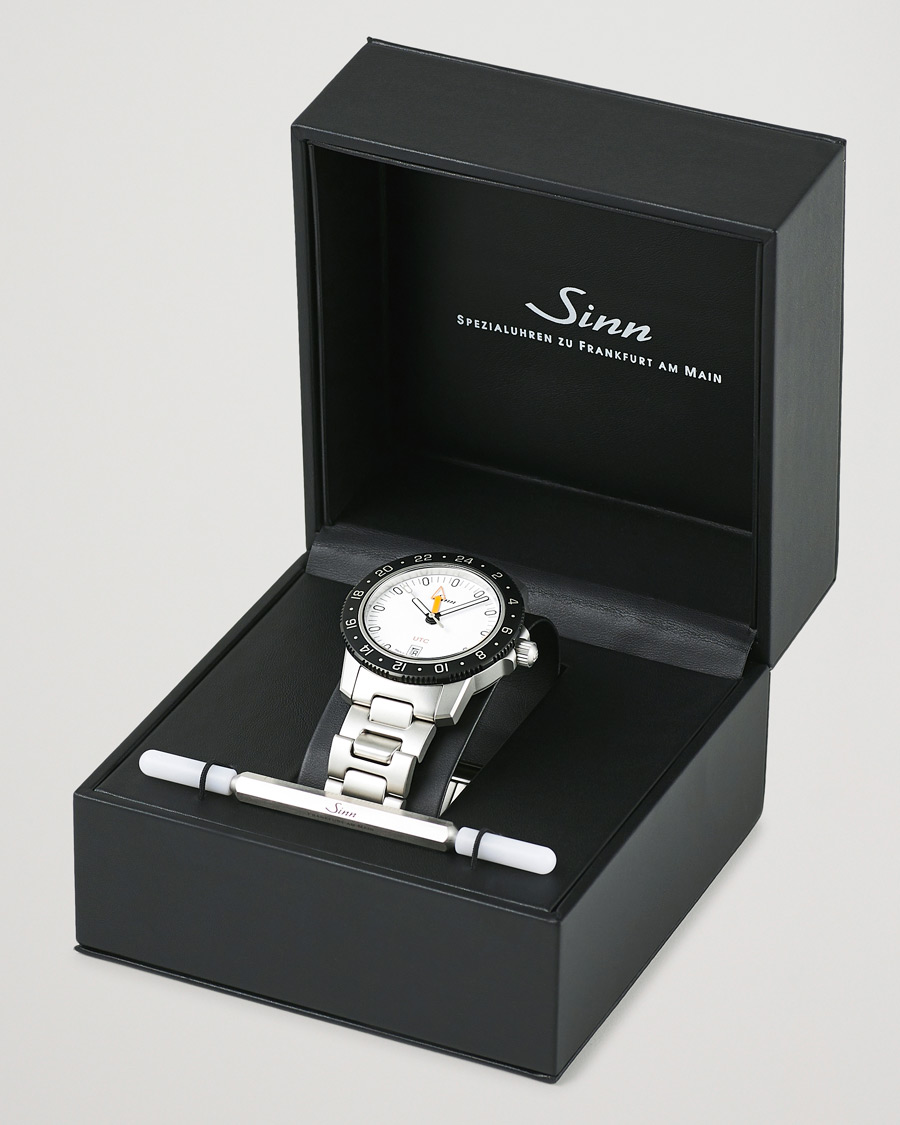 Herr | Sinn 105 UTC Sport Watch 41mm White | Sinn | 105 UTC Sport Watch 41mm White