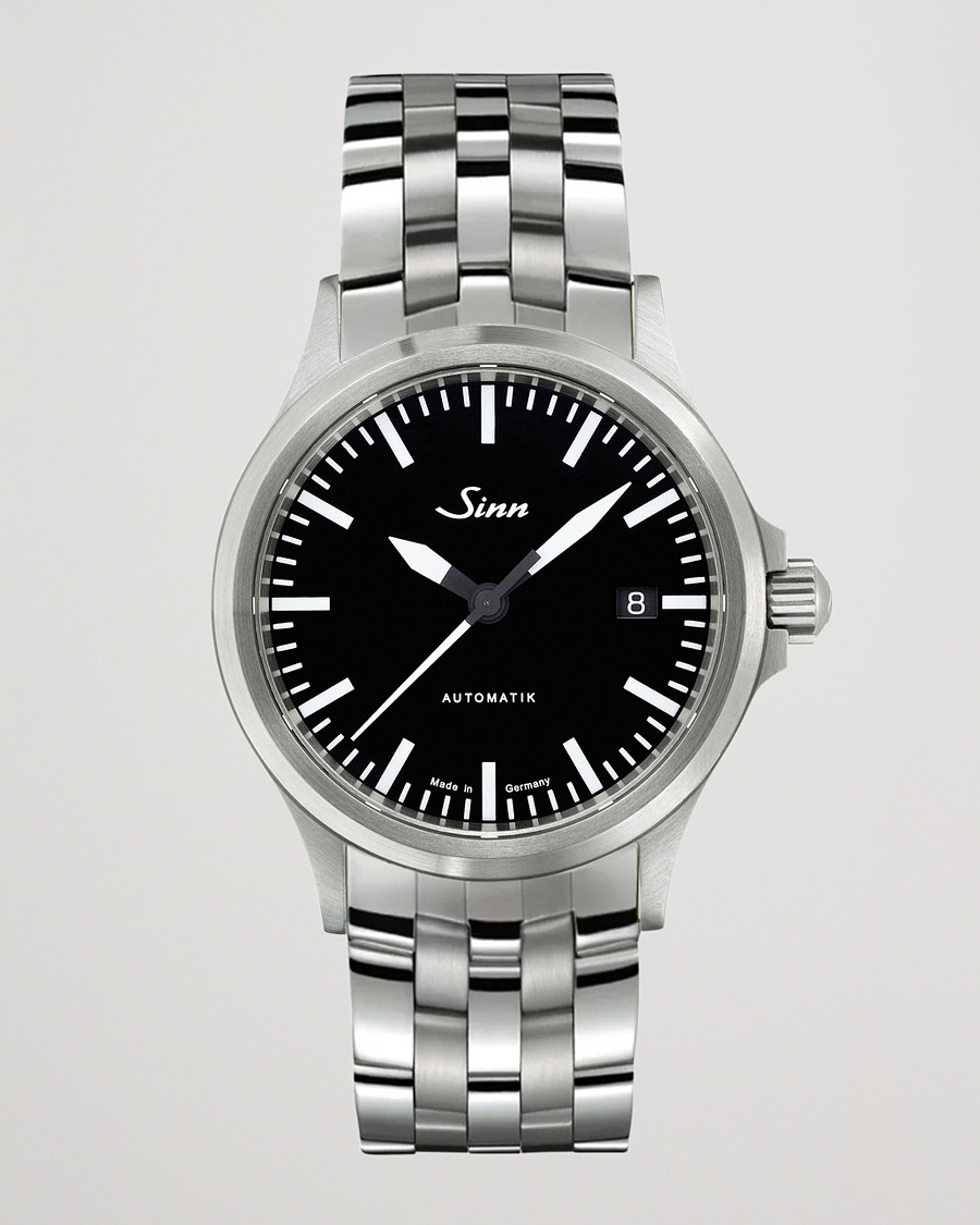 Herr | Fine watches | Sinn | 556 Date Stainless Steel Watch 38,5mm Black