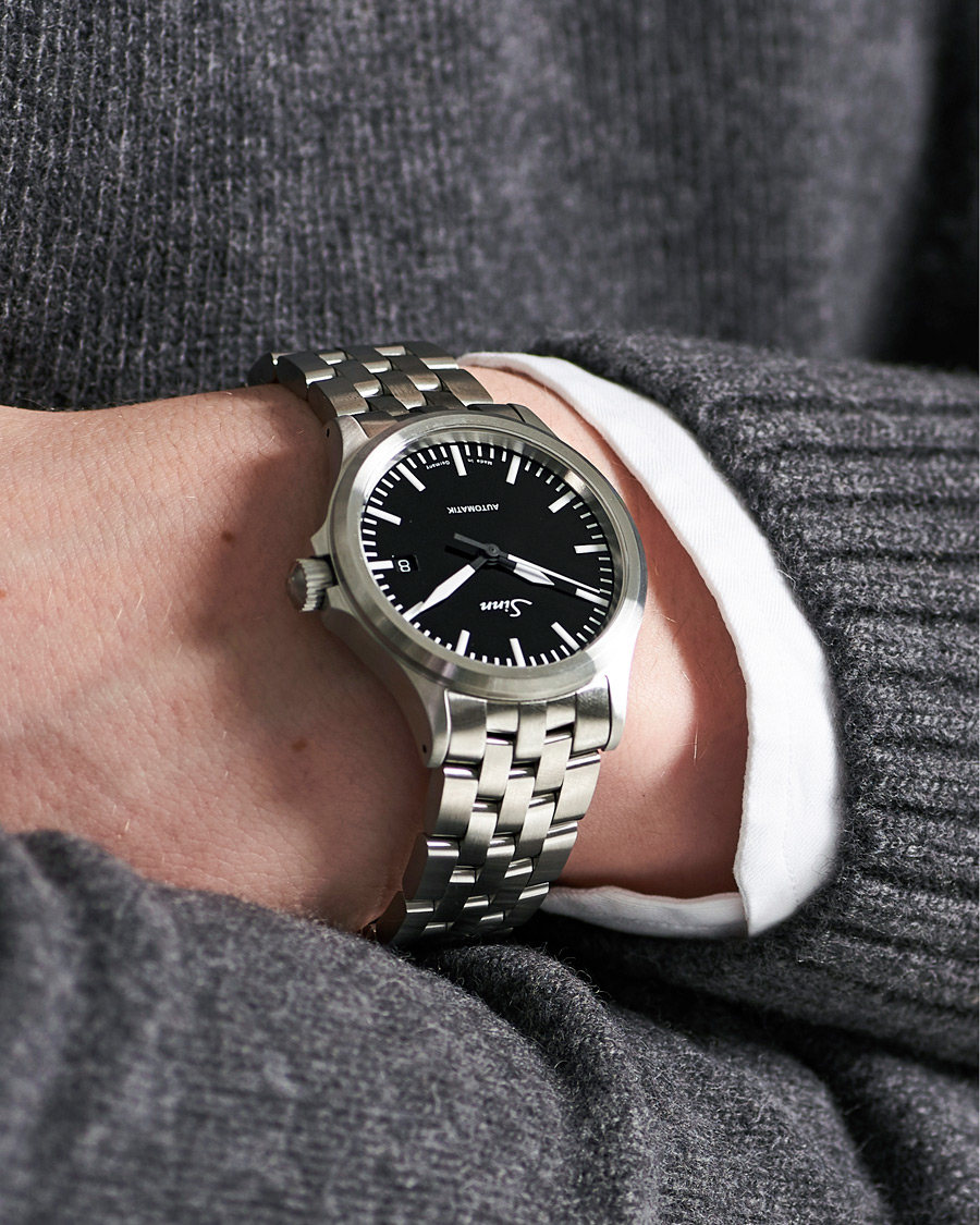 Herr | Sinn 556 Date Stainless Steel Watch 38,5mm Black | Sinn | 556 Date Stainless Steel Watch 38,5mm Black
