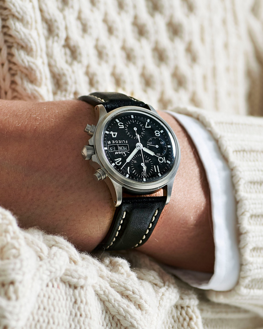 Herr | Fine watches | Sinn | 356 Pilot Watch 38,5mm Black
