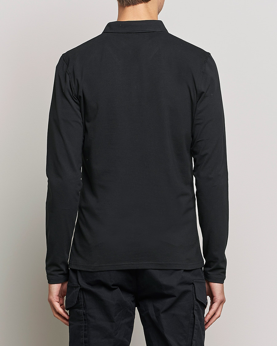 Herr | Tröjor | Bread & Boxers | Long Sleeve Jersey Polo Black