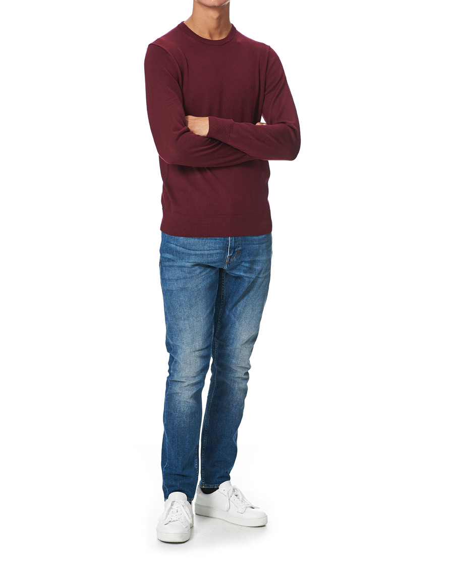 Herr | Tröjor | Calvin Klein | Superior Wool Crew Neck Sweater Tawny Port