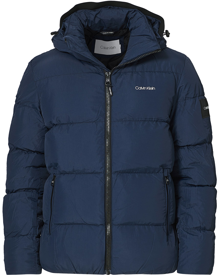 Herr | Jackor | Calvin Klein | Crinkle Nylon Puffer Jacket Navy