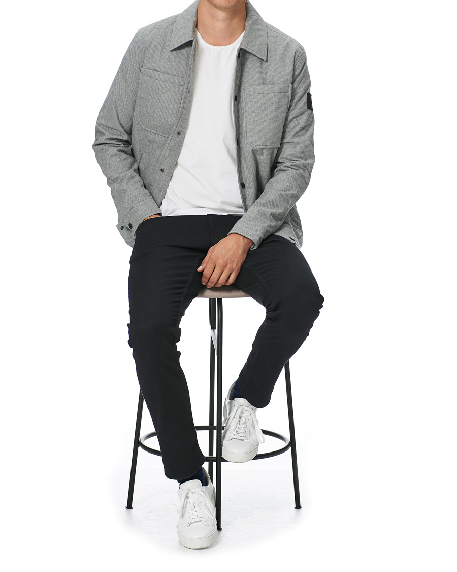 Herr | Jackor | Calvin Klein | Two Tone Light Padded Shirt Jacket Grey Heather