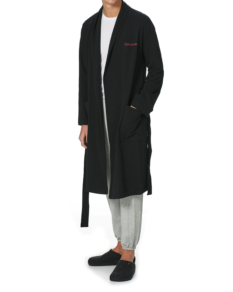 Herr | Pyjamas & Morgonrockar | Calvin Klein | Loungwear Robe Black