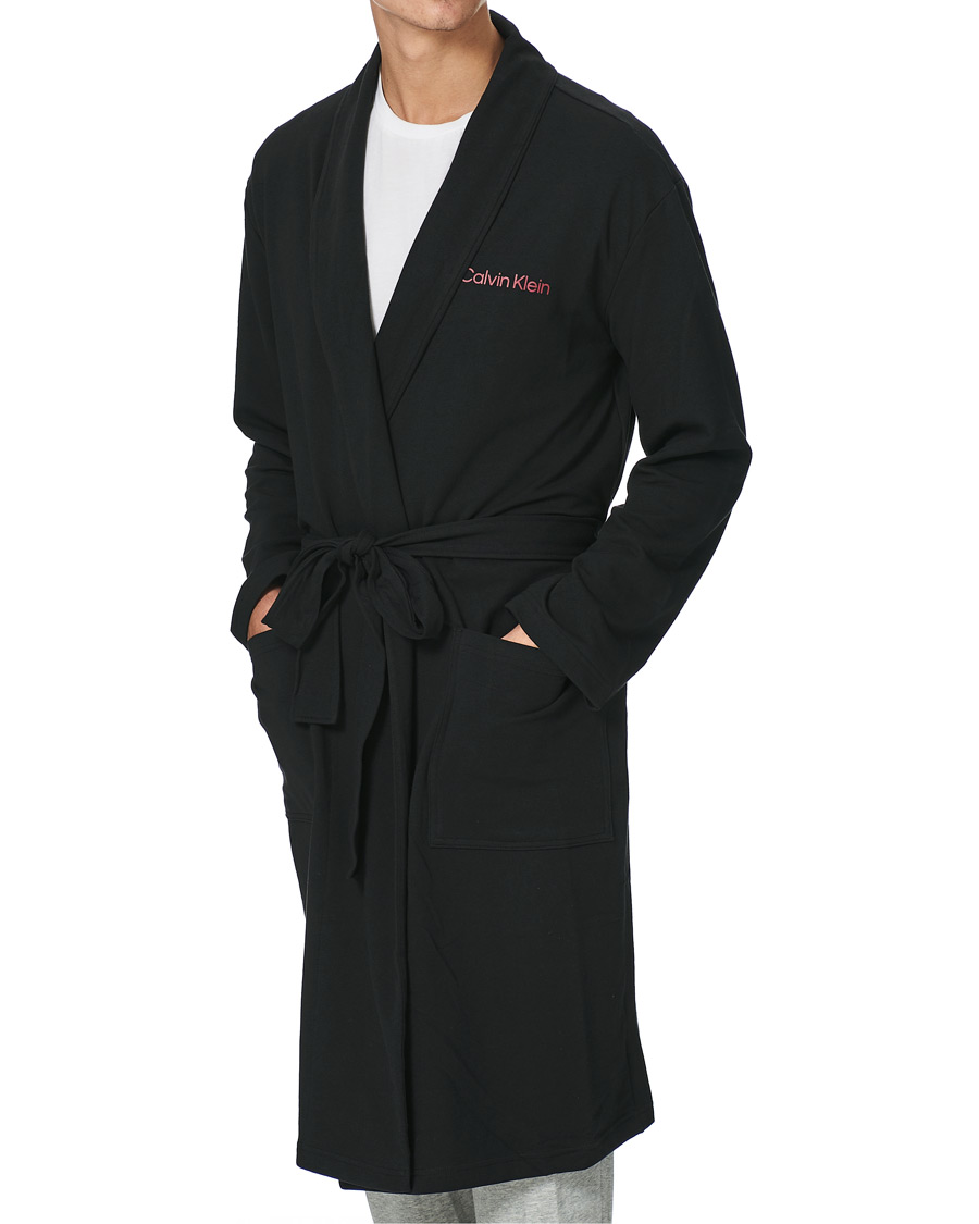 Herr | Pyjamas & Morgonrockar | Calvin Klein | Loungwear Robe Black