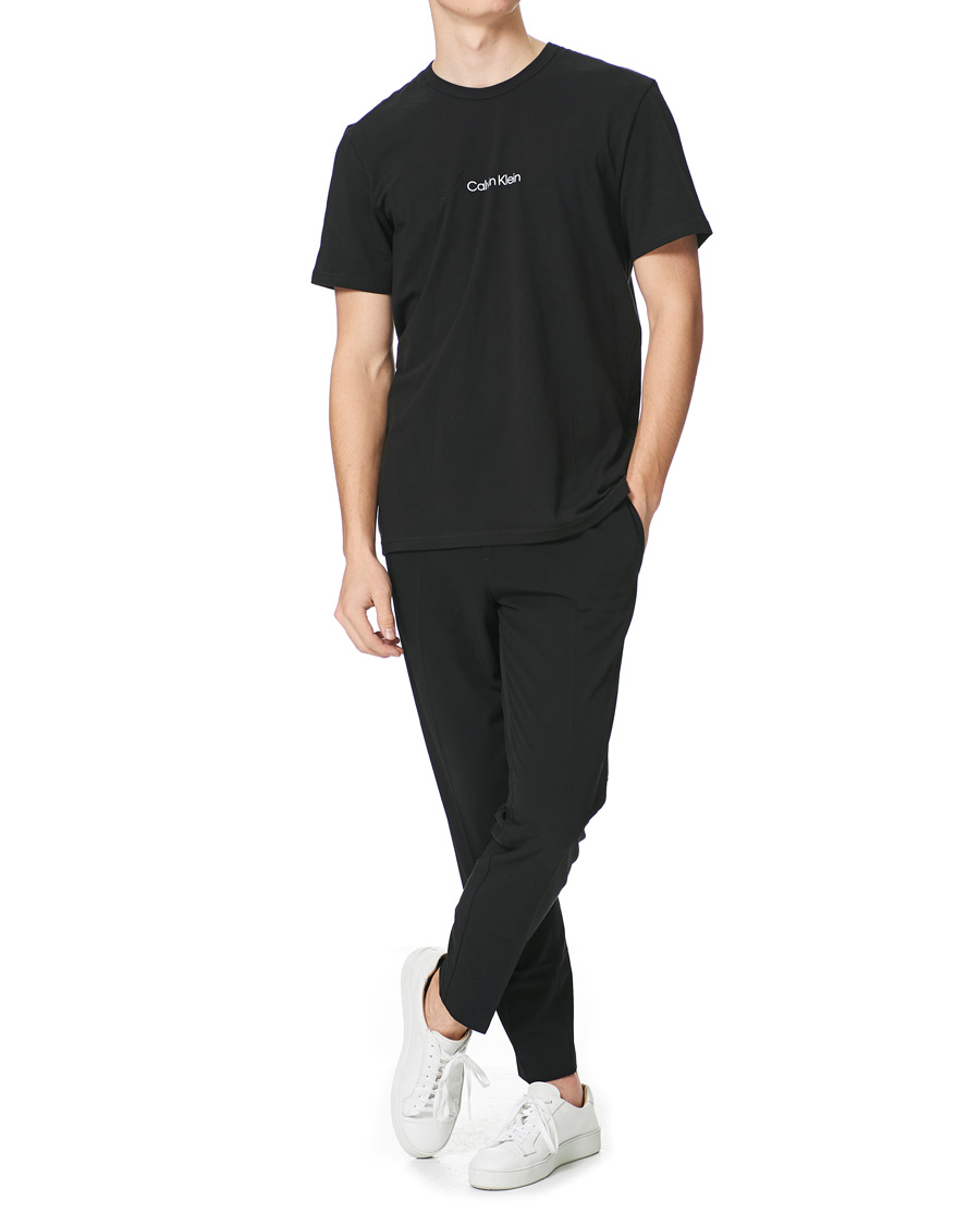 Herr | T-Shirts | Calvin Klein | Center Logo Crew Neck Tee Black