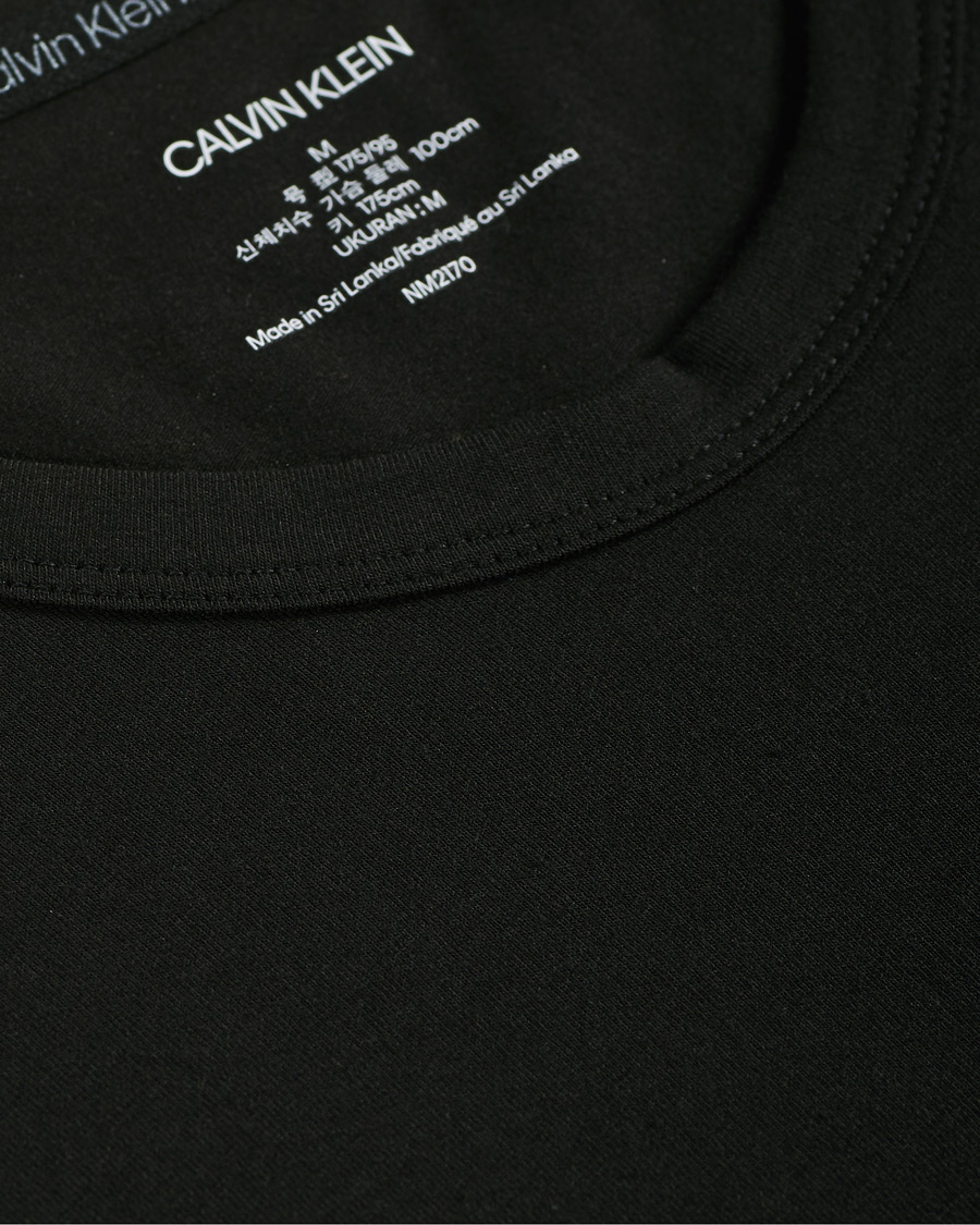 Herr | T-Shirts | Calvin Klein | Center Logo Crew Neck Tee Black