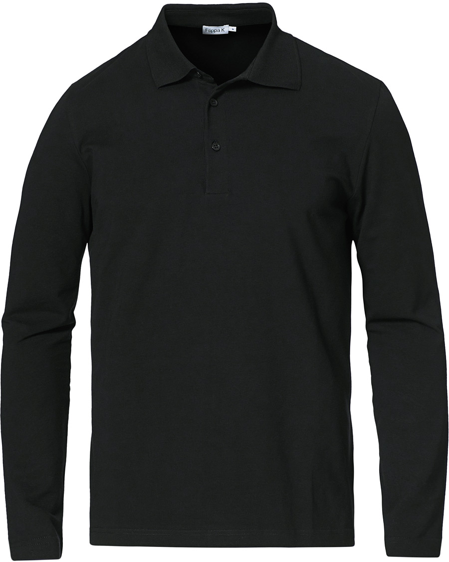Herr | Tröjor | Filippa K | Luke Lycra Poloshirt Black