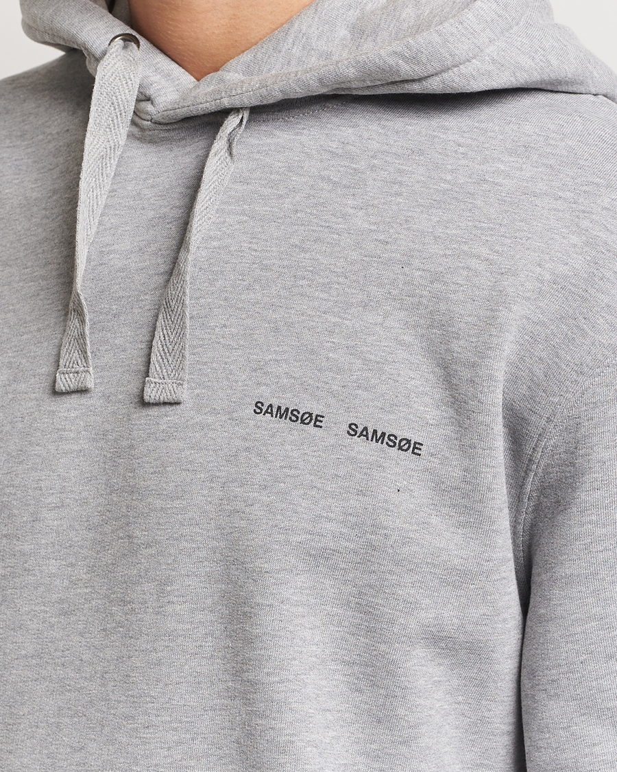 Herr | Tröjor | Samsøe Samsøe | Norsbro Hoodie Grey Melange