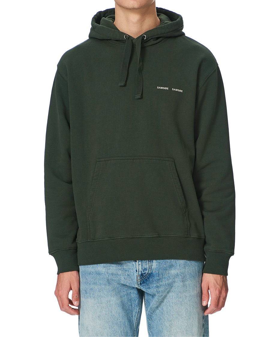 Herr | Tröjor | Samsøe Samsøe | Samsøe & Samsøe Norsbro Hoodie Kambu Green