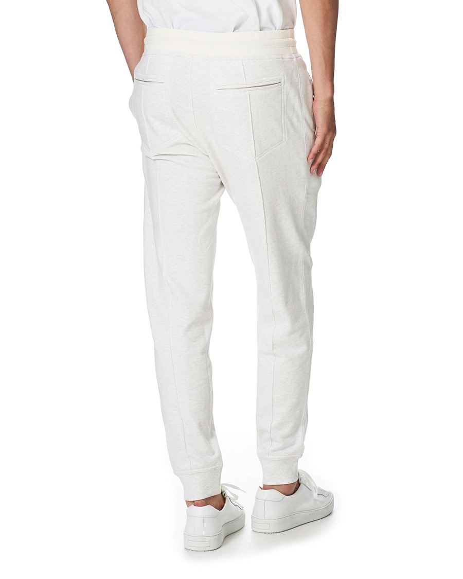 Herr | Byxor | Brunello Cucinelli | Soft Fleece Cotton Jogging Pants Off White