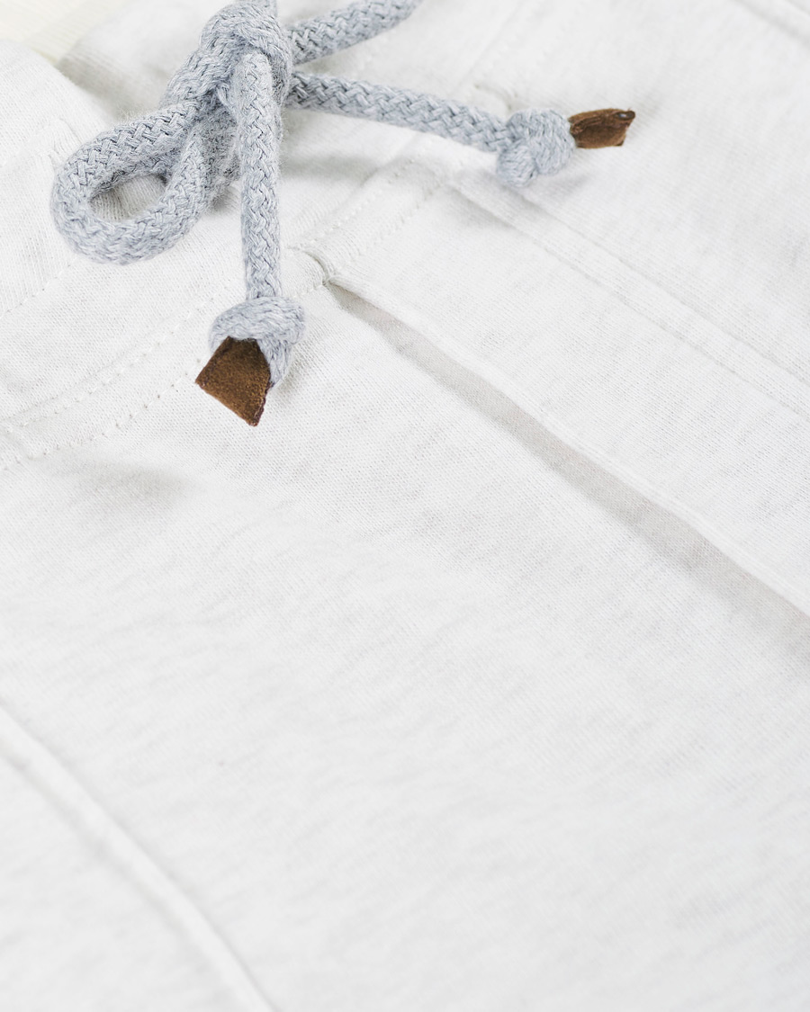 Herr | Byxor | Brunello Cucinelli | Soft Fleece Cotton Jogging Pants Off White
