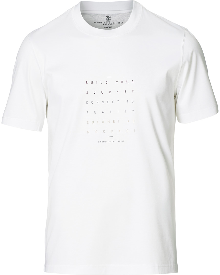 Herr | T-Shirts | Brunello Cucinelli | Journey Short Sleeve T-Shirt White